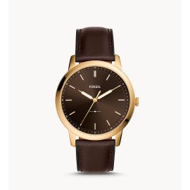 RELOJ PARA CABALLERO MINIMALISTA DE CUERO MARRON COD: FS5756