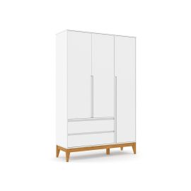 Ropero 3 puertas Nature Clean blanco soft /eco wood