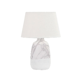 Lámpara de mesa - 29 cm – blanco - decore