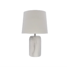 Lámpara de mesa - 39 cm - crema - Decore