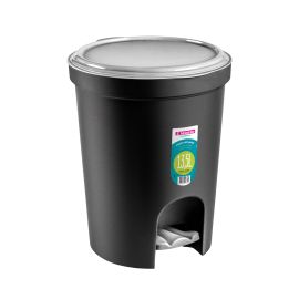 Basurero Redondo Plástico C/Pedal 13.5L Sr275/20