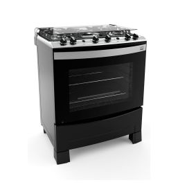 COCINA HOMETECH 5H DECORATO MAXXI C/GRILL ELÉCTRICO NEGRO 220V