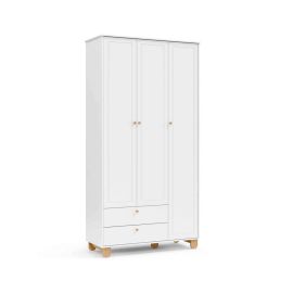ROPERO 3 PT ZUPY LAQUEADO BCO SOFT NATURAL 