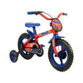 BICICLETA INFANTIL TRACK BIKE ARO 12 MOD ARCO IRIS R ROJA/AZUL