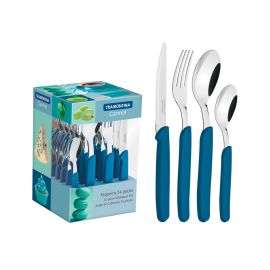 Juego de cubiertos de 24 piezas Tramontina Carmel color Azul