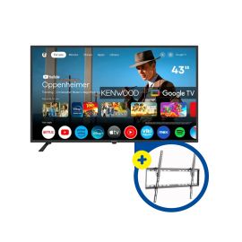 Combo TELEVISOR KENWOOD 43 FHD + SOPORTE INCLINABLE DE TV 37plg
