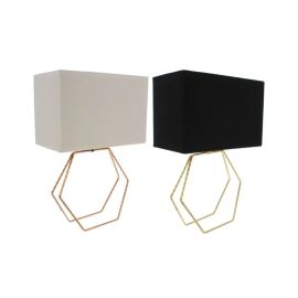 Lámpara de mesa Decore 33cm Dorado-Negro / Dorado-Blanco