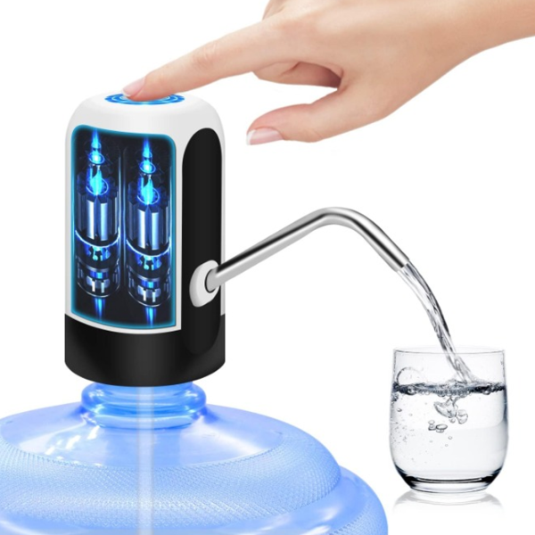 Bomba de agua para botella de 5 galones, dispensador de agua eléctrico de 5  galones, bomba de botella de agua potable universal con carga USB