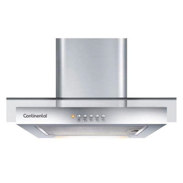 CAMPANA EXTRACTORA CONTINENTAL 90 CM C/VIDRIO E INOX CJWL90