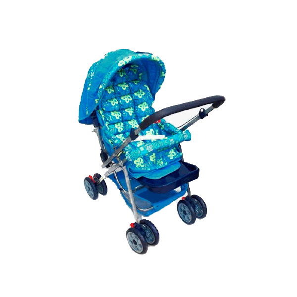 Coche Para Bebé - 66x50x97 Cm - Azul Marino - Baby Fun