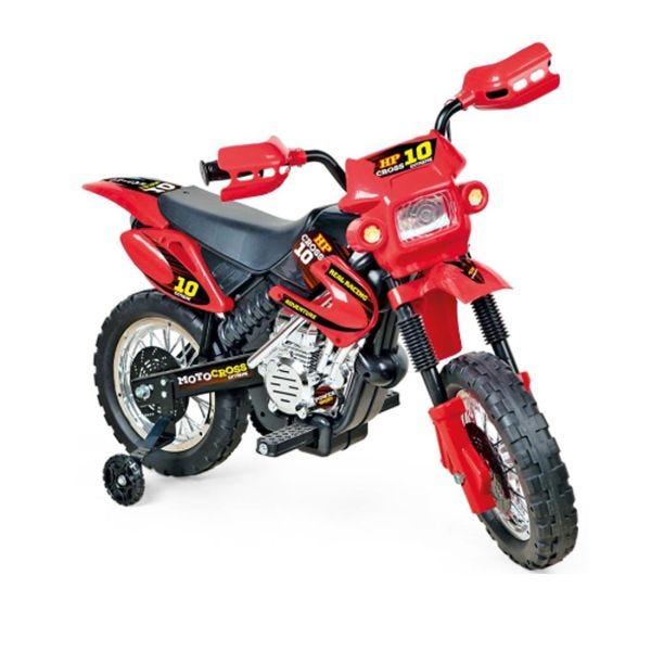 MOTO ELECTRICA INFANTIL MOTOCROSS - ROJO 244