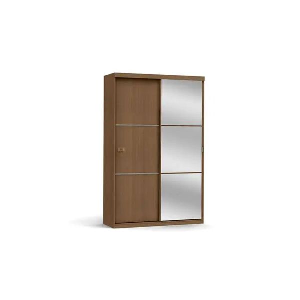 duehome  Armario de 2 Puertas Correderas, Armario Doble, Modelo Uniq 180,  Acabado en Andersen Pino y Gris, Medidas: 180 cm (Largo) x 207,6 cm (Alto)  x 55 cm (Fondo) : : Hogar y cocina