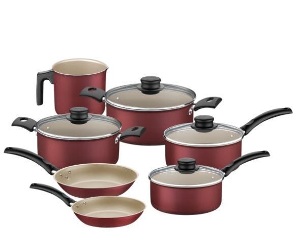 Set Batería Ollas Tramontina Turim Cocina 7 Piezas Teflón